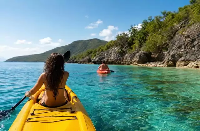 Kayak en la bahía